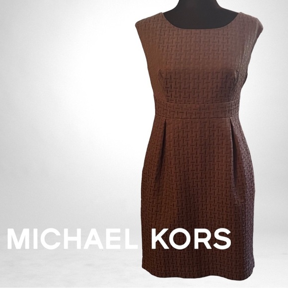 MICHAEL Michael Kors Womens Black Sleeveless Sheath Dress Size 8 - Picture 1 of 8